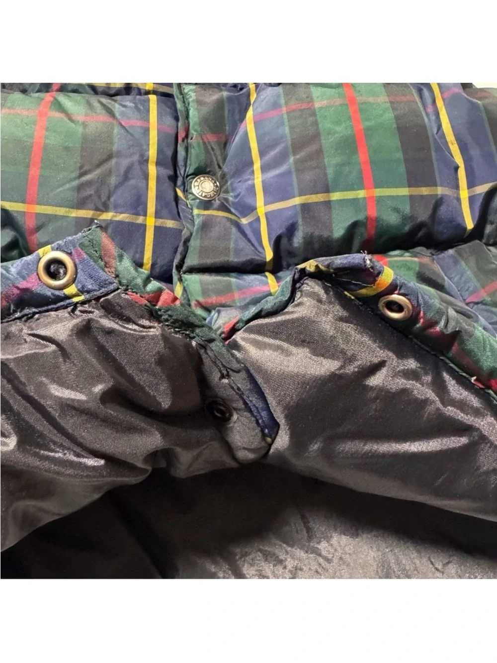 Banana Republic Vintage Plaid Puffer Vest